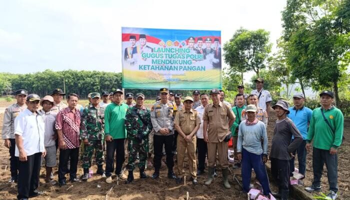 Polsek Belitang II Launching Gugus Tugas Polri Dukung Ketahanan Pangan