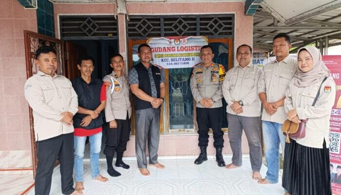 Kapolsek Belitang II Lakukan Pengecekan Gudang Logistik Pilkada Serentak 2024