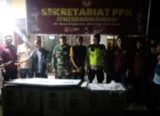 Anggota Polsek dan Koramil Semendawai Suku III Kawal Pengembalian Logistik dari Desa Hingga ke PPK