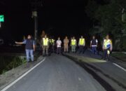 AKP Johan Syafri SE Pimpin Patroli Gabungan Pasca Pilkada Serentak di Wilkum Polsek Belitang II