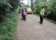 Polsek Semendawai Suku III Lakukan Patroli Antisipasi 3C di Jalan Desa Kota Tanah