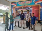 Bhabinkamtibmas Hadiri Penyerahan Bantuan Langsung Tunai (BLT) Tahap I Dana Desa di Desa Raman Jaya