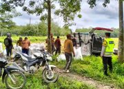 Aipda Agus Riyanto Lakukan Pemantauan Panen Padi di Wilayah Hukum Polsek Semendawai Suku III