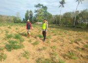 Aiptu Made Sudarsa Laksanakan Pengecekan Lahan dan Tanaman Ketahanan Pangan di Desa Sumber Makmur