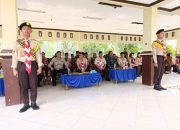 Kapolsek Belitang II IPTU Wahyudin SH Msi Hadiri Upacara Pembukaan Perkemahan Hari Pramuka ke 64 di Belitang II