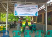 Beras Murah, Warga Ambil di Polsek Semendawai Suku III