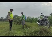 Pengecekan Tanaman Jagung di Desa Bawang Tikar: Bripka Setiono Dukung Ketahanan Pangan