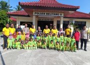 TK An Naja Desa Persiapan Budi Luhur Kunjungi Polsek Belitang II