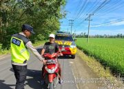 Patroli Siang di Perbatasan Desa Tanjung Kemuning dan Ulak Buntar