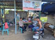 Kanit Bimas Polsek BP Peliung Himbau Warga Dukung Ketahanan Pangan dan Jaga Keselamatan