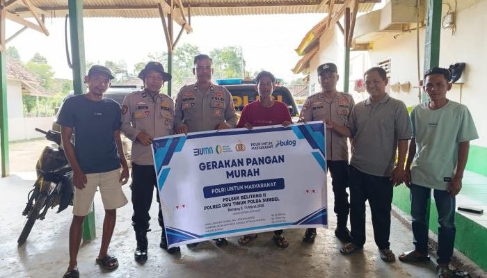 Polsek Belitang II Gelar Gerakan Pangan Murah
